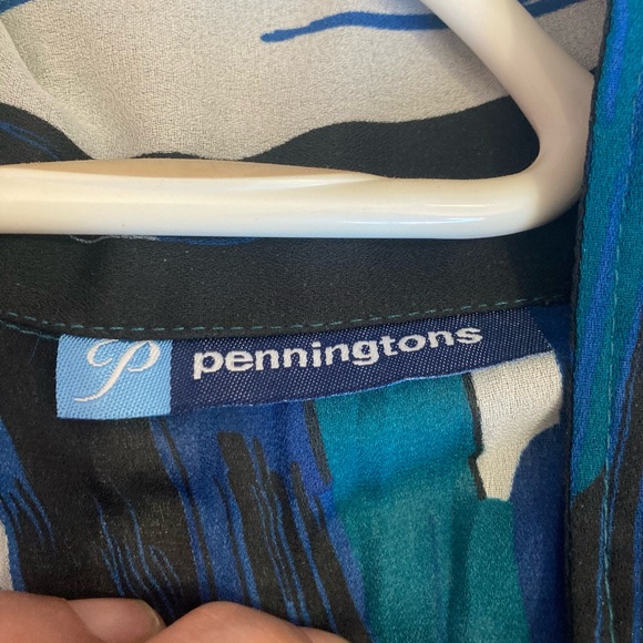 Beautiful blue multi coloured dress shirt - Picture 2 of 2